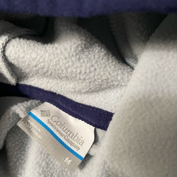 Columbia striped longsleeve fleece shirt - Picture 3 of 4